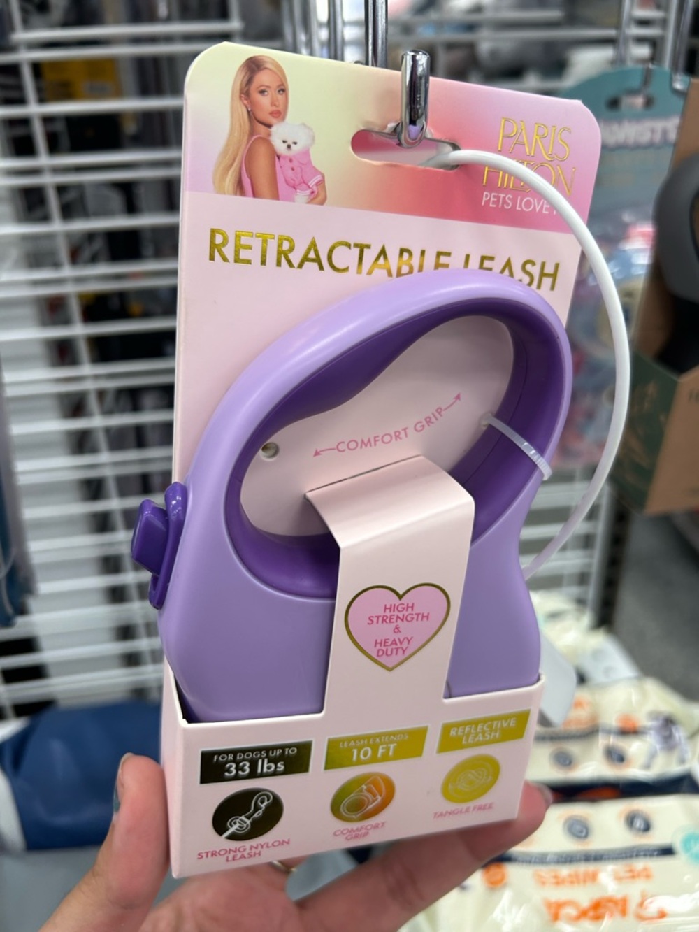 Paris Hilton Pink Retractable Dog Leash